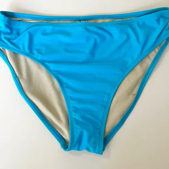 NEW 24 & Ocean Women’s Swimwear Blue Bikini Bottoms, Sz XL, NWT - Picture 1 of 3